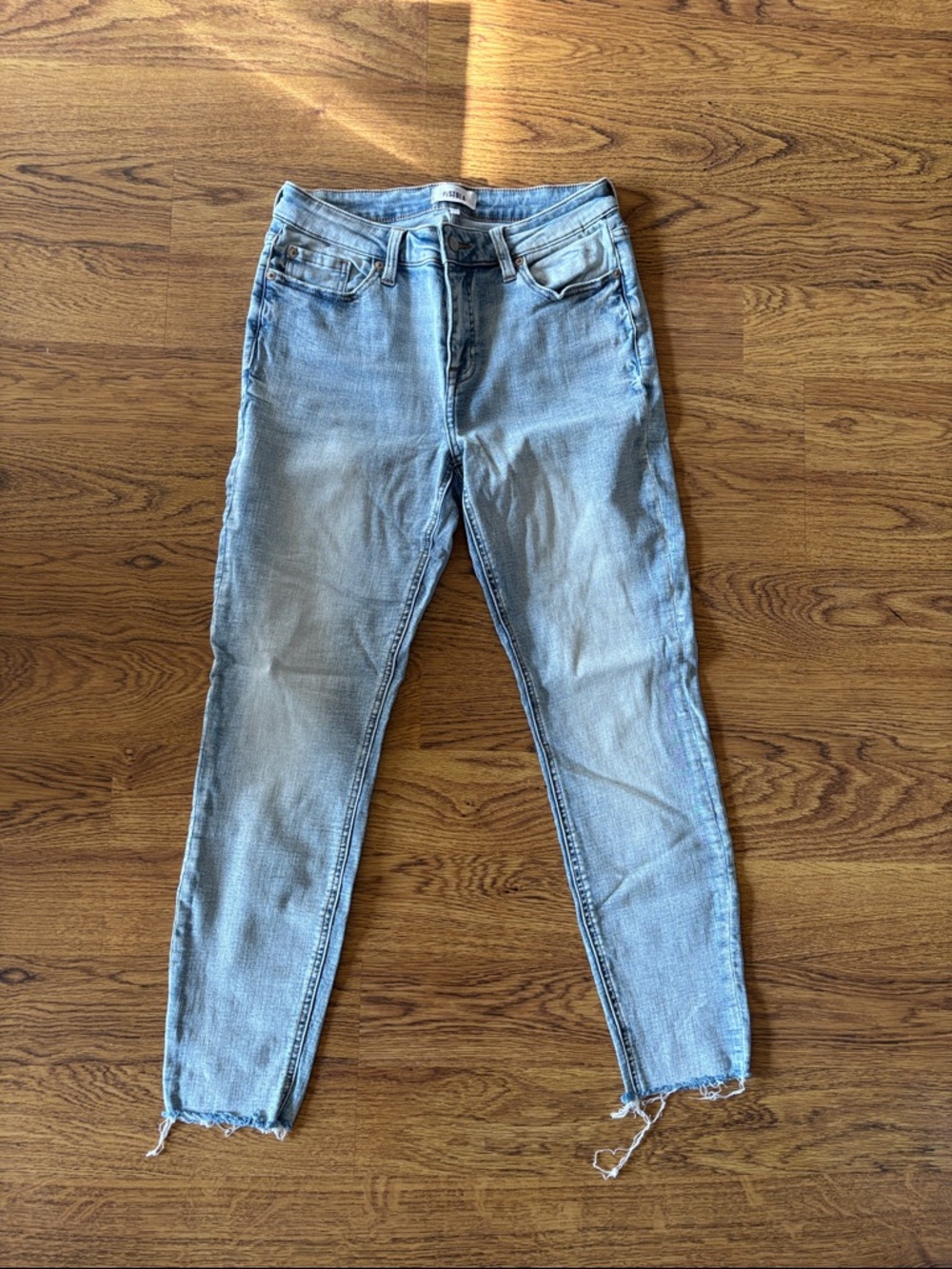 Pistola Light Wash Raw Hem Women's Jeans